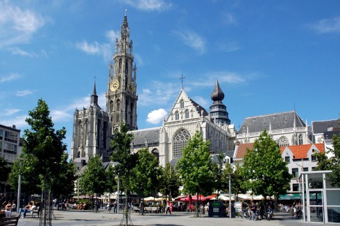 Grote Markt, Antwerpen, Flandern, Belgia