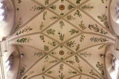 Det vakre, malte taket i Michaelskirche i Bamberg kalles Himmelhagen. Foto: Johannes Otto Först / Wikipedia St Michaelskirche, Himmelhagen, Altstadt, Bamberg, Sør-Tyskland, Tyskland