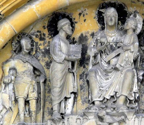 Adamspforte, Kaiserdom, Bamberg, Sør-Tyskland, Tyskland