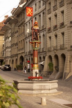 Kramgasse, Zähringenbrunnen, Altstadt, Bern, Nord-Sveits, Sveits