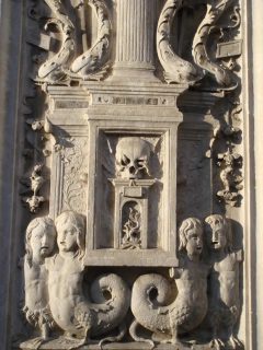 Brescia - Chiesa Santa Maria dei Miracoli - detalj fra inngangspartiet. Foto: Stefano Bolognini / Wikipedia Brescia, Lombardia, Nord-Italia, Italia