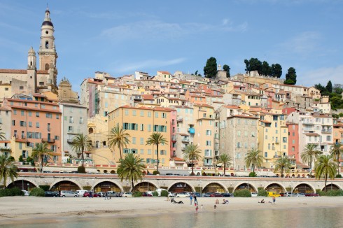 Gamlebyen, Menton, Alpes Maritimes, Provence, Cote d'Azur, Sør-Frankrike, Frankrike