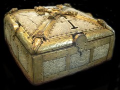 Bamberg - den hellige Kunigundes reiseskrin fra cirka år 1000 i Borrestil, m.a.o lagd i Norge. I dag i Bayerisches Nationalmuseum München. Foto: Andreas Präfkce / Wikipedia Borrestil, Kunigunde, Bamberg, München, Bayern, Sør-Tyskland, Tyskland