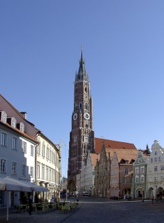 Landshut, Bayern, Altstadt, Neustadt, barokk, Historisk, Middelalder, Markt, Burg Trausnitz, Sør-Tyskland, Tyskland