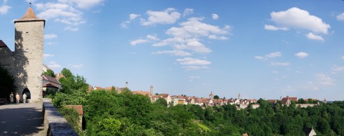 Panorama over Rothenburg, slik den har sett ut noen hundre år. Foto: Berthold Werner / Wikipedia Rothenburg ob der Tauber, Bayern, Sør-Tyskland, Tyskland