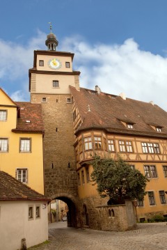 Rothenburg ob der Tauber Weissturm, Rothenburg ob der Tauber, Bayern, Sør-Tyskland, Tyskland
