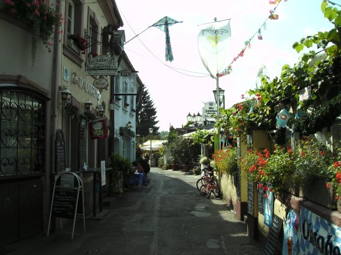 Alt Zalawen er navnet på det gamle fiskerkvartalet, hvor det i dag finnes flere trivelige restauranter. Foto: © Tourist-Office Trier Alt Zalawen, Trier, Vest-Tyskland, Tyskland
