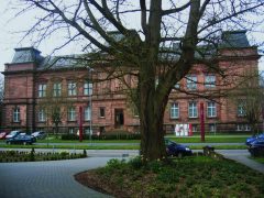 Rheinisches Landmuseum i Trier ligger mellom Aula Palatina og Kaiserstherme - kun et steinkast fra begge. Foto: Karl Ragnar Gjertsen / Wikipedia Rheinisches Landmuseum, Trier, Vest-Tyskland, Tyskland