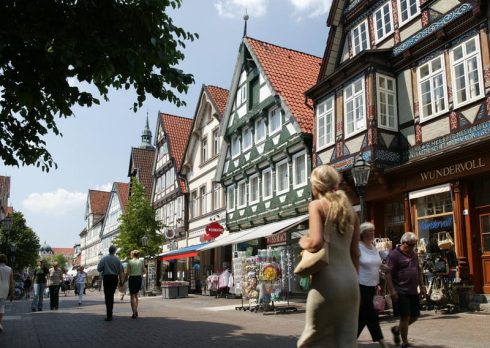 Gamlebyen i Celle er i høyeste grad et levende museum. Foto: Tourismus und Stadtmarketing Celle GmbH Altstadt, Celle, Nord-Tyskland, Tyskland
