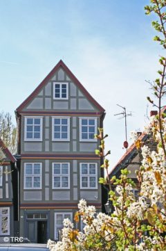 Bak denne beskjedne fasaden, i utkanten av Altstadt, finner du den jødiske synagogen. Foto: Tourismus und Stadtmarketing Celle GmbH Synagogen, Celle, Nord-Tyskland, Tyskland