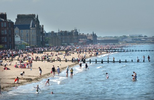Portobello Beach ligger mindre enn 5 kilometer fra sentrum. Foto: © Edinburgh Inspiring Capital Portobello beach