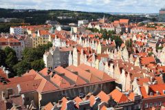 Gdansk, gamlebyen Stare Miasto, nybyen Glowne Miasto, markedsplass en Dlugi Targ, Ulica Dluga, historisk bydel, middelalder, Nord-Polen, Polen