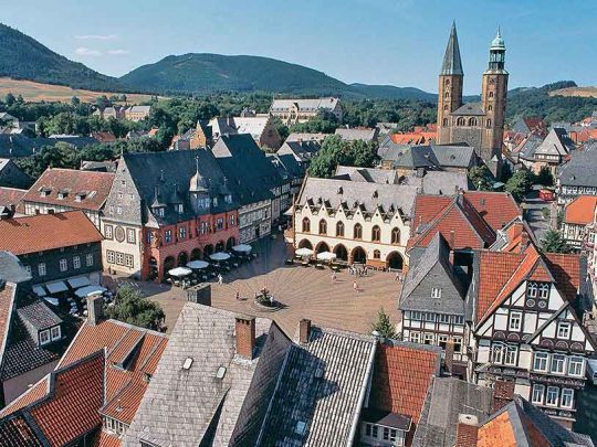 Goslar, Nieder-Sachsen, Unesco Verdensarv, Altstadt, Historisk, Middelalder, Hauptmarkt, Nord-Tyskland, Tyskland Goslar, Nieder-Sachsen, Unesco Verdensarv, Altstadt, Historisk, Middelalder, Hauptmarkt, Nord-Tyskland, Tyskland