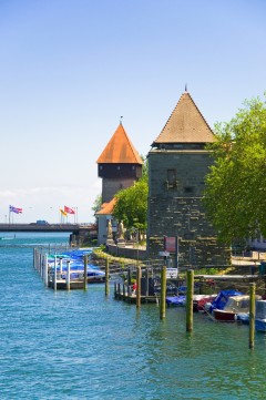 Rheintorturm, Middelalder, Konstanz, Bodensee, Sør-Tyskland, Tyskland