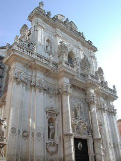 Chiesa del Rosario av Zingarello, Porto Rudiae, Lecce, Puglia, Sør-Italia, Italia