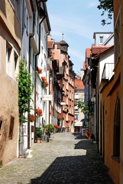 Altstadt, Historisk, Lindau, Bodensee, Sør-Tyskland, Tyskland