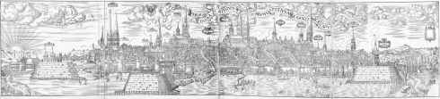Lübeck, Trave, Østersjøen, middelalder, Europäisches HanseMuseum, Backsteinsgotik, Ostsee, Unesco Verdensarv, Gamlebyen, Altstadt, Rathaus, Hansestadt Lübeck, Schiffergesellschaft, Holstentor, Burgtor, Mecklenburg Vorpommern, Nord-Tyskland