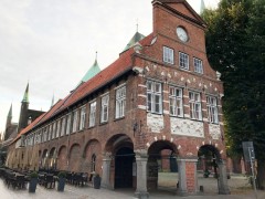 Rathaus, Hansestadt Lübeck, Schleswig-Holstein, Hansaforbundet, Unesco Verdensarv, Altstadt, Historisk, Middelalder, Markt, Nord-Tyskland, Tyskland