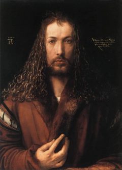 Renessansekunstneren Albrecht Dürer er byens store sønn, med eget museum i huset der han ble født. Selvportrett i Alte Pinakhotek, Munchen. Foto: Wikipedia/www.wga.hu/index.html Albrecht Dürer, Nürnberg, Bayern, Unesco Verdensarv, Altstadt, Historisk, Middelalder, Hauptmarkt, Sør-Tyskland, Tyskland