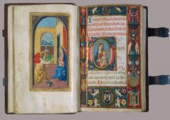 Bibliotaca Classence - manuskriptet Libro d'Oro fra cirka år 1480. Foto: Instituzione Biblioteca Classence Libro d'Oro, Bibliotaca Classence, Unesco, Ravenna, Emilia-Romagna, Nord-Italia, Italia