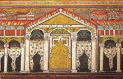 Mosaikker fra Basilica di Sant'Apollinare Nuovo - av Theodorics palass. Foto: Images owned by Ravenna Tourist Office Mosaikker fra Basilica di Sant'Apollinare Nuovo - av Theodorics palass, Unesco, Ravenna, Emilia-Romagna, Nord-Italia, Italia
