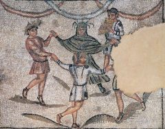 Gulvmosaikker fra Romerrikets tidlige kristne tid - fra Domus dei Tappeti di Pietra - huset med tepper av stein. Foto: Images owned by Ravenna Tourist Office Domus dei Tappeti di Pietra, Unesco, Ravenna, Emilia-Romagna, Nord-Italia, Italia