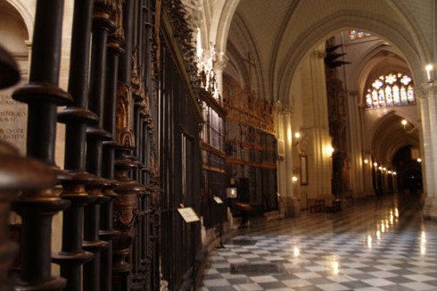 Det er flotte smijernsarbeider fra renessansen foran flere av sidekapellene. Foto: © Patronato Municipal de Turismo Katedralen, Toledo, Unescos liste over Verdensarven, Castilla-La Mancha, Midt-Spania, Madrid og innlandet,Spania