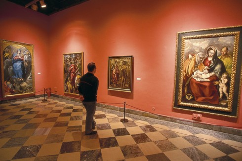 Fra Museo de Santa Cruz og avdelingen for El Grecos malerier. Foto: © Patronato Municipal de Turismo Museo de Santa Cruz, El Greco, Toledo, Unescos liste over Verdensarven, Castilla-La Mancha, Midt-Spania, Madrid og innlandet,Spania