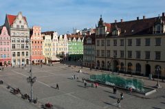 Wroclaw, Unesco Verdensarv, gamlebyen, historisk bydel, middelalder, markedsplass Rynek, Odra, Sør-Polen, Polen