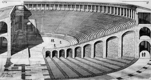 Rekonstruksjon av det romerske teateret etter arkeologiske utgravinger forteller at Firenze var en viktig by allerede for to tusen år siden. Foto: museicivicifiorentini.comune.fi.it Firenze, renessanse, middelalder, Unescos liste over Verdensarven, historisk bydel, gamleby, Toscana, Midt-Italia, Italia