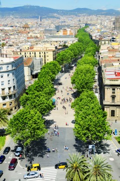 La Rambla, Barcelona, katalansk, Unescos liste over Verdensarven, Antoni Gaudi, Guell, Catalunia, Spania