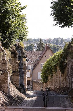 Trappesmugene, som siden middelalderen har ledet fra den øvre byen ned til elven Eure, kalles tertes. Foto: © Office de Tourisme Chartres Chartres, Cathedrale Notre dame de Chartres, Eure, Eure et Loire, Unescos liste over Verdensarven, Vest-Frankrike, Frankrike