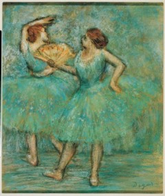 Albertina Museum: Edgar Degas "To danserinner" fra år 1905, Batlinersamlingen. Foto: © Fotostudio Heinz Preute, Vaduz/Albertina Albertina Museum: Edgar Degas, To danserinner, Batlinersamlingen, Wien, Innere Stadt, Unescos liste over Verdensarven, Ober- Nieder-Österreich og Wien, Østerrike