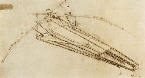 Renessansen åpnet for nye tanker om en ny verden: Leonardo da Vinci tegnet et fly i år 1485. Foto: © Web art gellery Firenze, renessanse, middelalder, Unescos liste over Verdensarven, historisk bydel, gamleby, Toscana, Midt-Italia, Italia