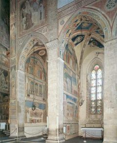 Fra Bardi- og Peruzze-kapellene i Santa Croce med fresker av Giotto di Bondone - avdekket til stor undring i år 1850. Foto: © www.hiddenitaly.com Firenze, renessanse, middelalder, Unescos liste over Verdensarven, historisk bydel, gamleby, Toscana, Midt-Italia, Italia