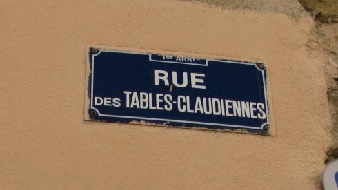 Rue des Tables-Claudiennes betyr at her fant de bordet til den romerske keiseren Claudius! Foto: Ursus / Wikipedia Lyon, romertid, Unescos liste over Verdensarven, renessansen, Midt-Frankrike