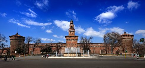 Sforzeco-borgen er i dag museum, som omfatter arkitektur, arkeologiske funn, kunst, interiører og mynter. Sforzeco-borgen, Milano, Unescos liste over Verdensarven, Lombardia, Nord-Italia-Italia