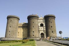 Castelnuovo , Napoli, renessanse, normannere, middelalder, Unescos liste over Verdensarven, historisk bydel, gamleby, Campania, Sør-Italia, Italia