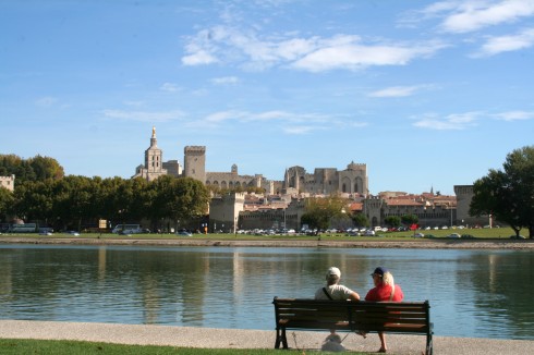 Avignon, Unescos liste over Verdensarven, Pavepalasset, Vieux ville, gamlebyen, middelalder, Rhône, Sør-Frankrike, Frankrike