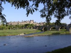Carcassonne, festningsby, citadell, Vieux ville, gamlebyen, middelalder, Sør-Frankrike, Frankrike