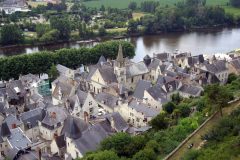 Chinon, Loire, Jeanne d'Arc, middelalder, historisk, gamleby, Vest-Frankrike, Frankrike