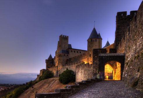 Carcassonne, festningsby, citadell, Vieux ville, gamlebyen, middelalder, Sør-Frankrike, Frankrike