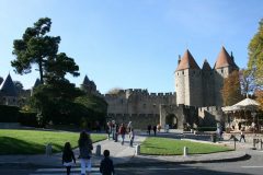 Carcassonne, Unscos liste over Verdensarven, festningsby, citadell, Vieux ville, gamlebyen, middelalder, Sør-Frankrike, Frankrike