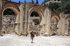 Ruinene etter den praktfulle palassbyen Madinat Al-Zahra utenfor Cordoba, påbegynt år 936 av Abd al Rahman III Madinat Al-Zahra, Cordoba, katedral-moskéen La Mezquita, Guadalquivir, Unescos liste over Verdensarven, historisk bydel, gamleby, Andalucia, Spania