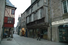 Dinan, historisk, bindingsverkshus, gamleby, middelalder, Bretagne, Vest-Frankrike, Frankrike