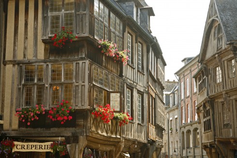 Dinan, historisk, gamleby, middelalder, Bretagne, Vest-Frankrike, Frankrike