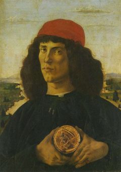 Galeria degli Uffizi: Selvportrett av Sandro Botticelli fra år 1475. Foto: © www.hiddenitaly.com Firenze, renessanse, middelalder, Unescos liste over Verdensarven, historisk bydel, gamleby, Toscana, Midt-Italia, Italia