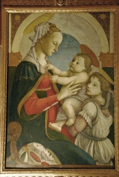 I Ospedale degli Innocentis galleri finner du også Sandro Botticellis Firenze, renessanse, middelalder, Unescos liste over Verdensarven, historisk bydel, gamleby, Toscana, Midt-Italia, Italia