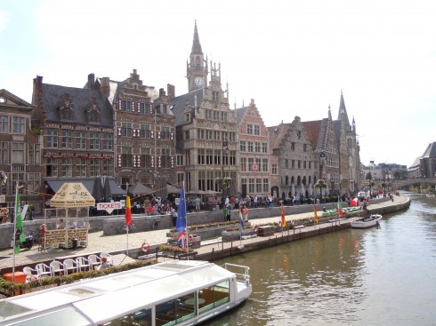 Ghent, St Baafs Plas, historisk, Unescos liste over Verdensarven, øl, bryggerier, gourmet, gamleby, gotikken, renessansen, barokken, Flandern, Belgia