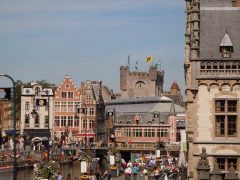 Ghent, kanaler, St Baafs Plas, historisk, Unescos liste over Verdensarven, øl, bryggerier, gourmet, gamleby, gotikken, renessansen, barokken, Flandern, Belgia